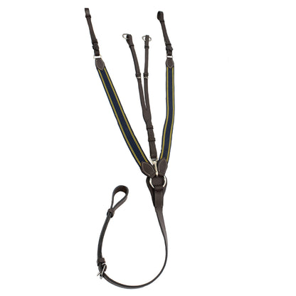 Henri de Rivel Pro Elastic Breastplate Martingale with Running Attachment - Breeches.com