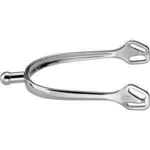 Herm Sprenger 20mm Ultra Fit Stainless Steel Spurs w Ball Neck- No Rowel- Breeches.com