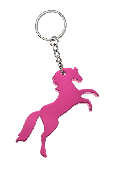 French Link Key Chain - 2 Horse Charms