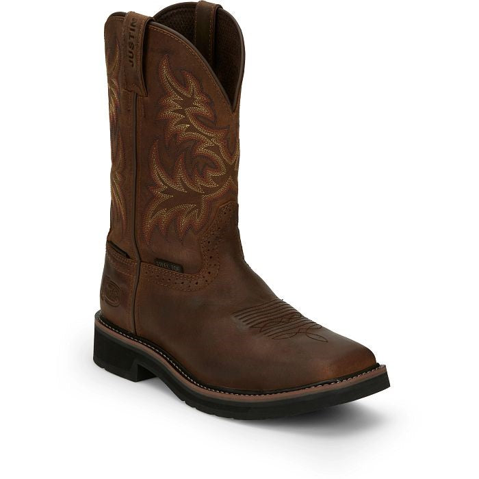 New justin work clearance boots