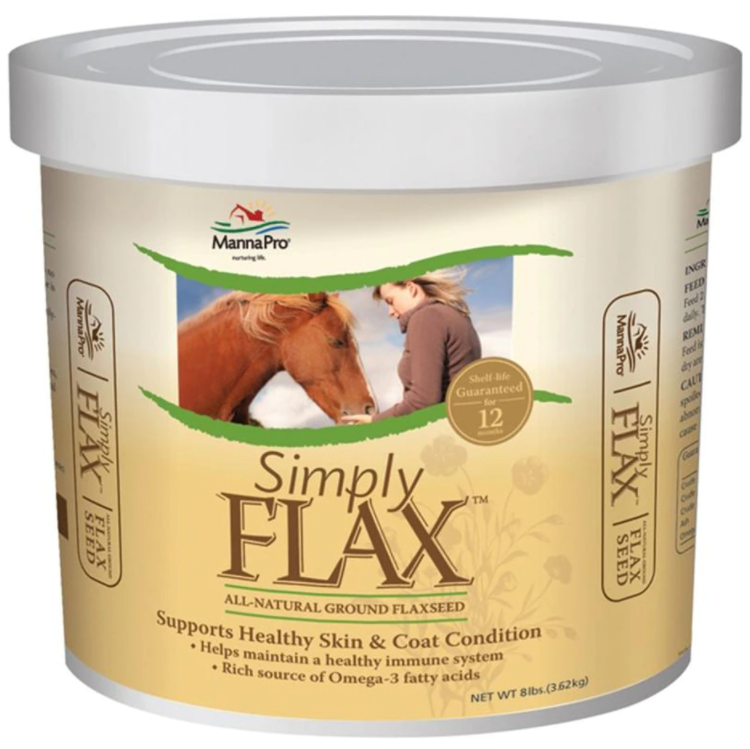 MANNA PRO SIMPLY FLAX SKIN &amp; COAT CONDITIONER- 8 LB - Breeches.com