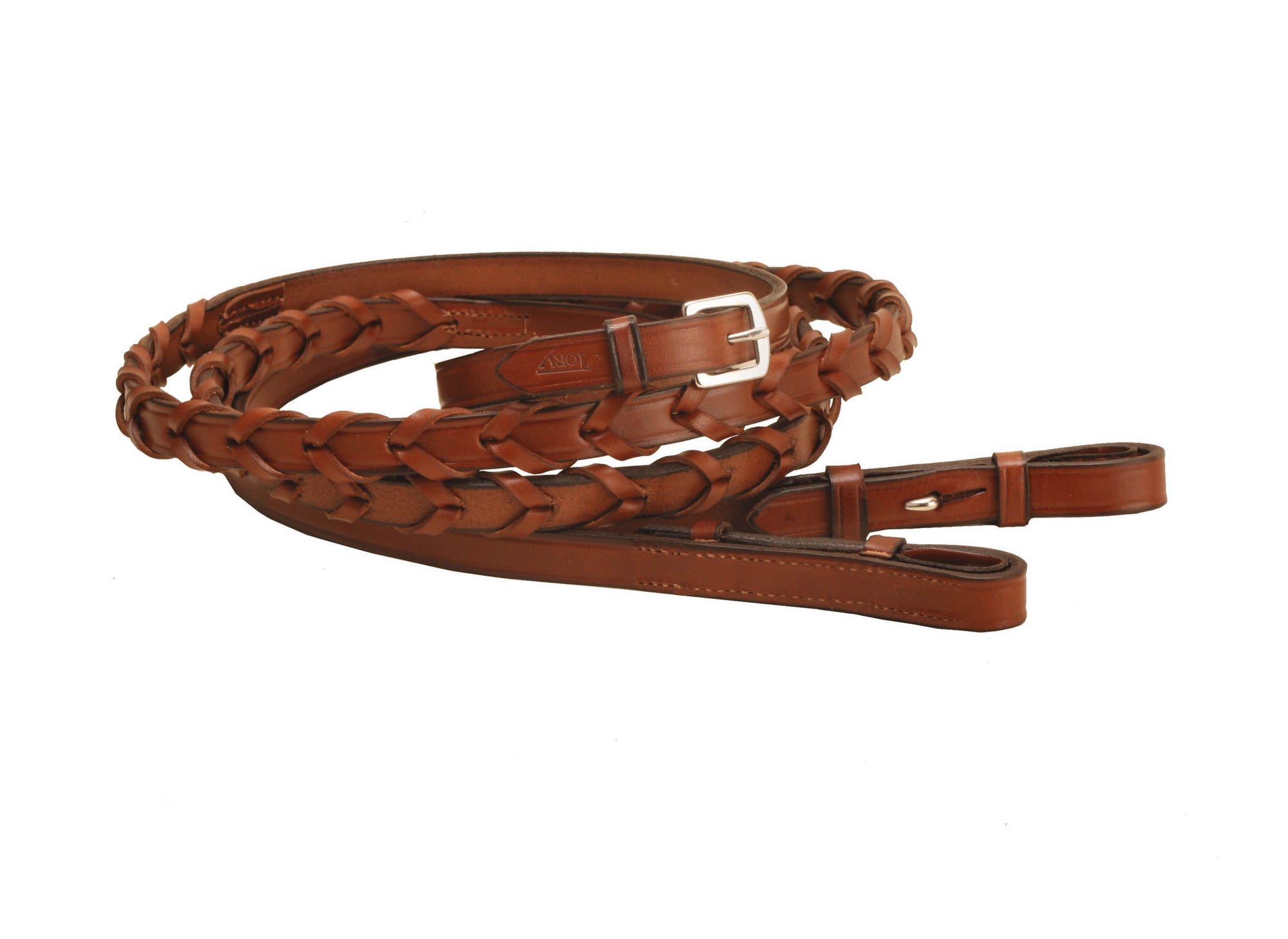 Tory Leather braided leather belt