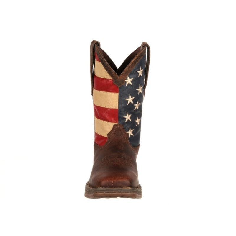 Rebel™ By Durango® Patriotic Pull-On Western Flag Boot - Breeches.com