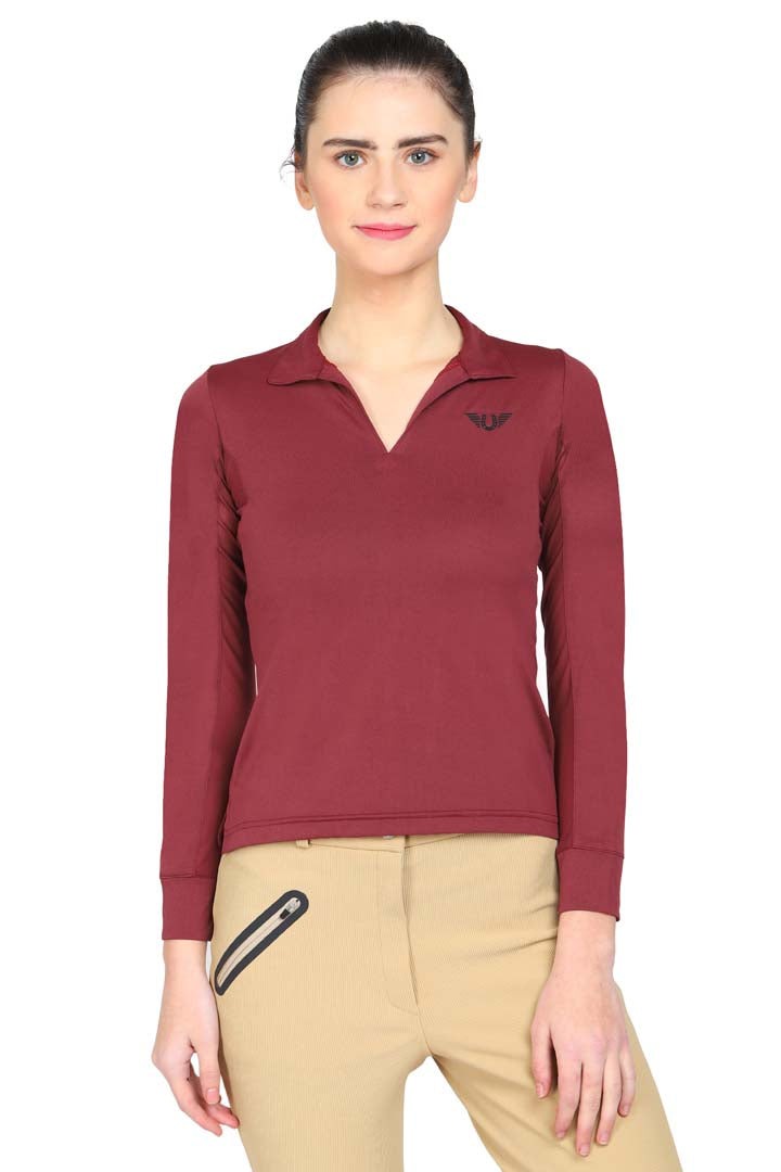 Tuffrider Ladies Taylor Long Sleeve Polo - Breeches.com