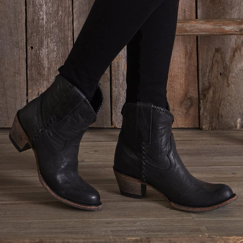 Lane Ladies Charcoal Black Plain Jane Bootie - Breeches.com