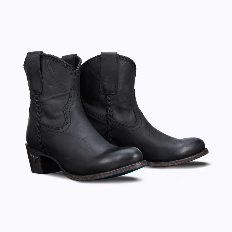 Lane Ladies Charcoal Black Plain Jane Bootie - Breeches.com