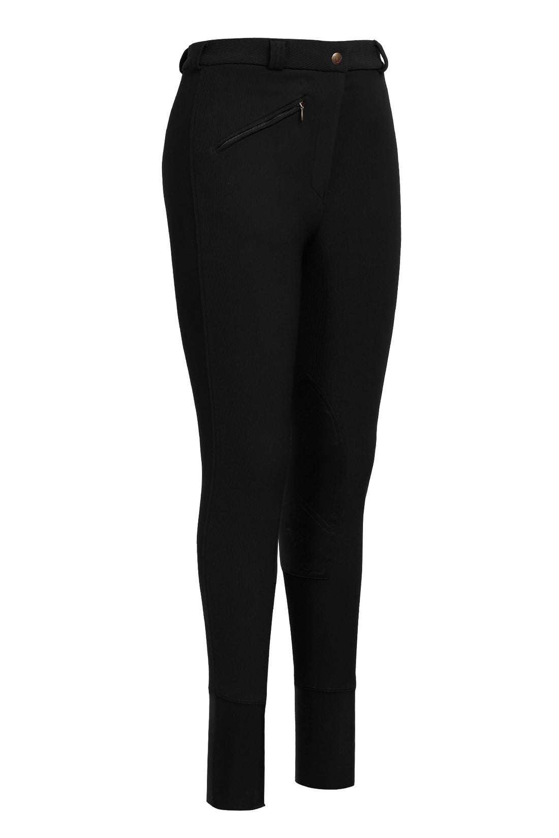 Tuffrider Ladies Long Ribb Knee Patch Breeches - Breeches.com