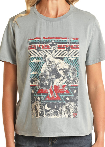 Rock &amp; Roll Denim Ladies Rodeo Poster Tee