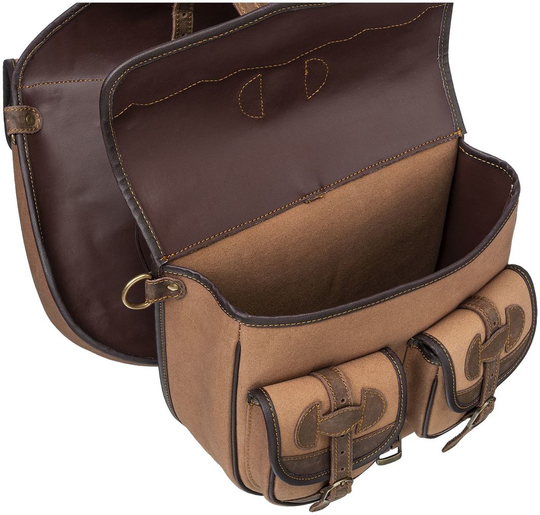 ARIAT Heavy Duty Quality Canvas Leather Rolling Duffle Bag