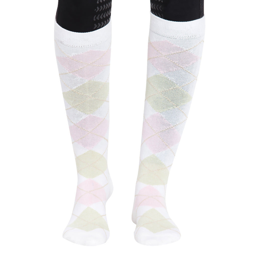 TuffRider Ladies Bamboo Argyle Knee Hi Socks_2